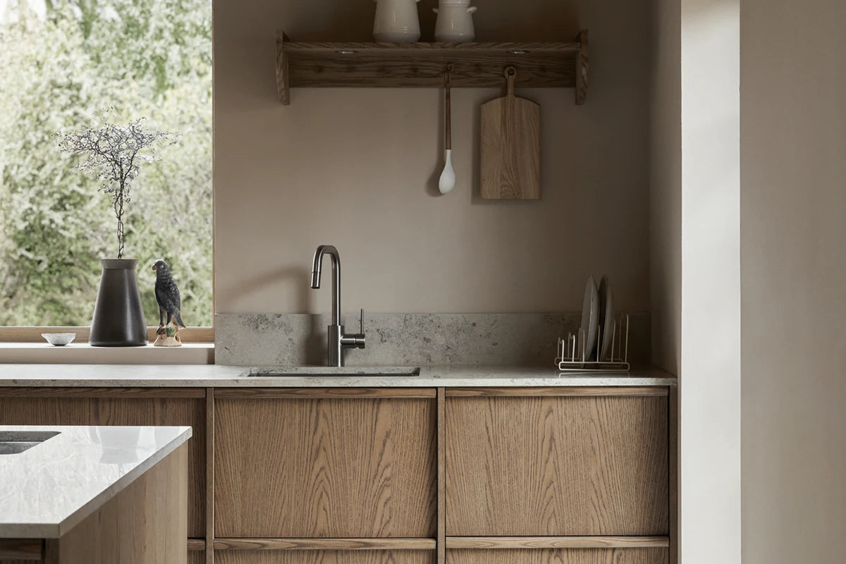 Lådfront 60x40 - Flat Oak Brown