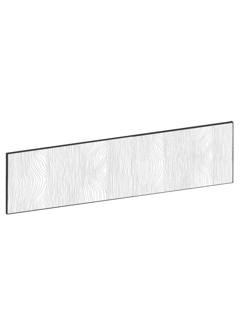 Lådfront 80x20 - Flat Oak