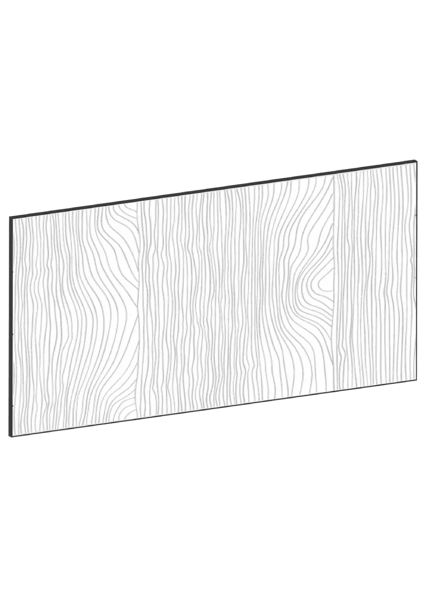 Lådfront 80x40 - Flat Oak