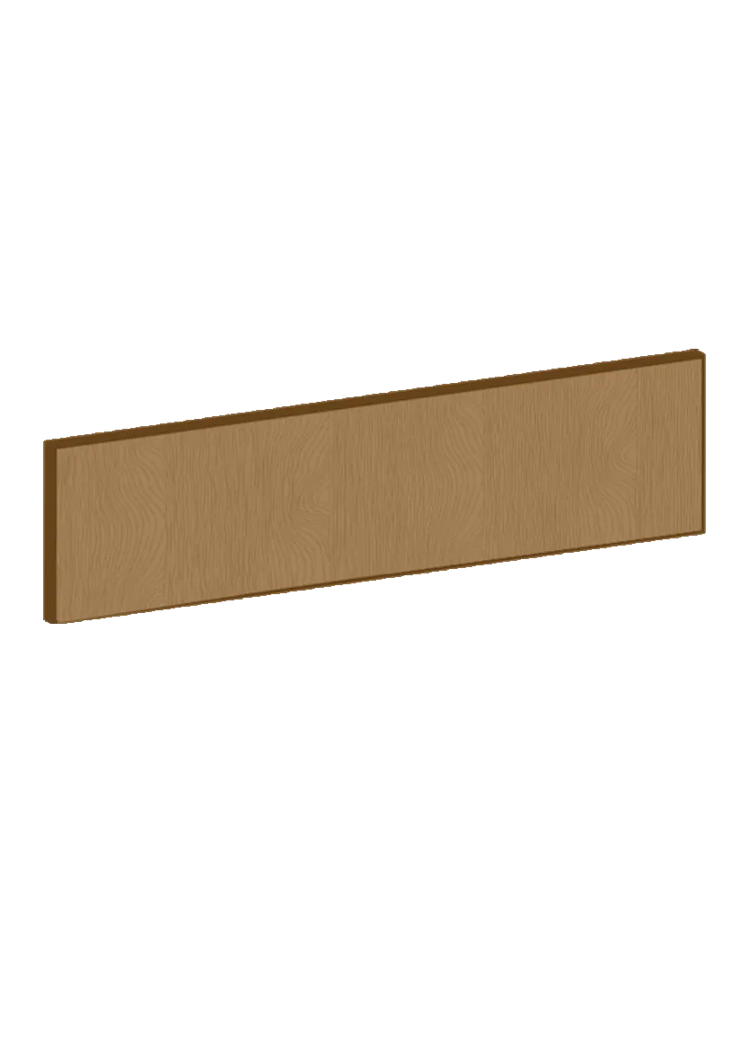 Drawer front 40x10 - Flat Oak Brown