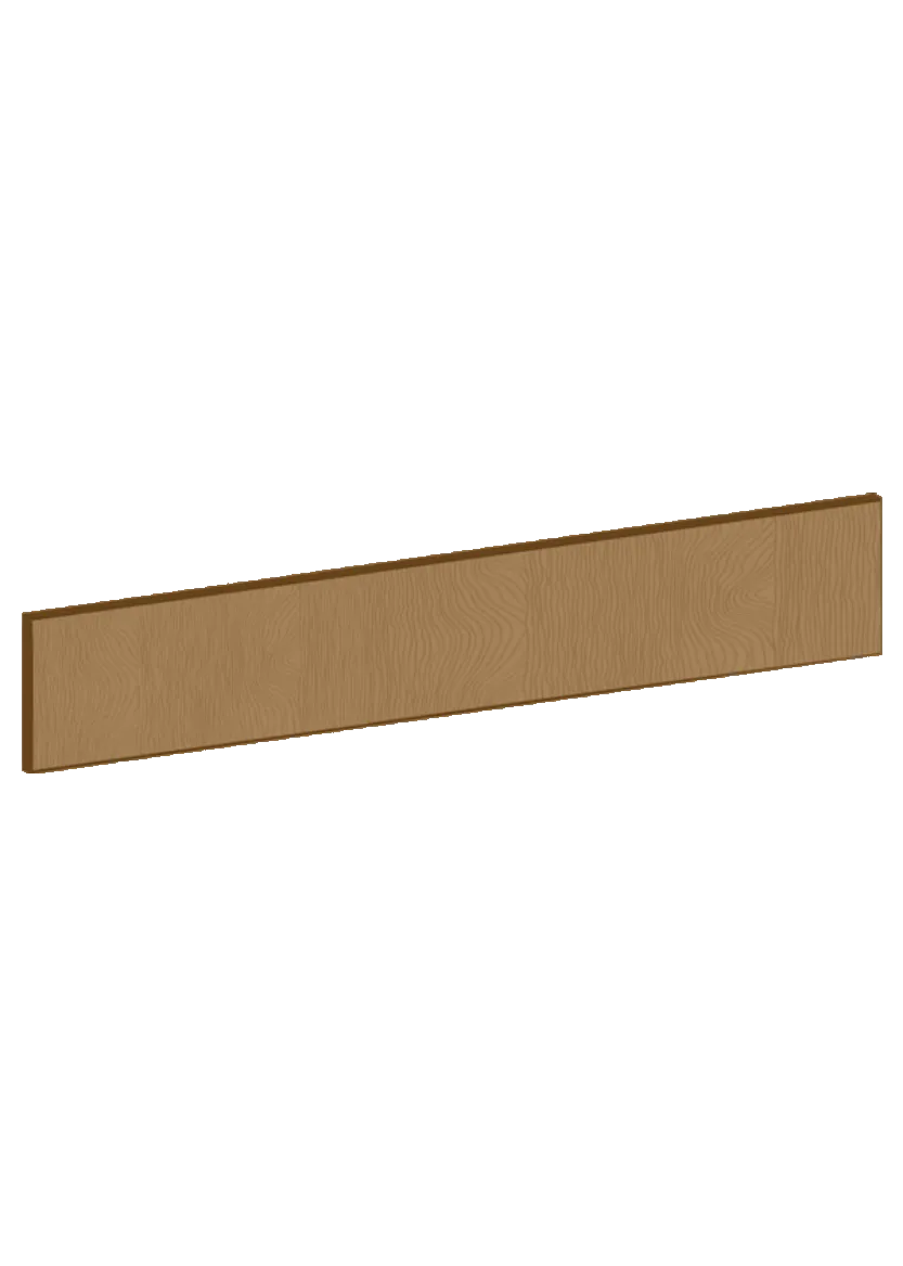 Drawer front 60x10 - Flat Oak Brown