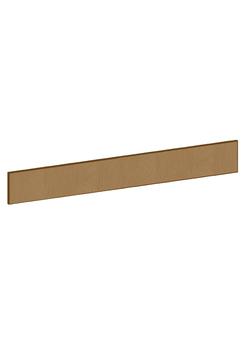 Lådfront 80x10 - Flat Oak Brown