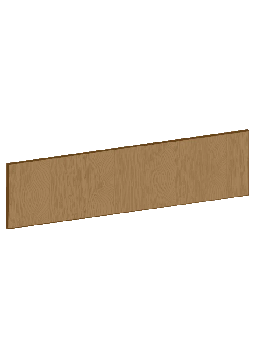 Drawer front 80x20 - Flat Oak Brown