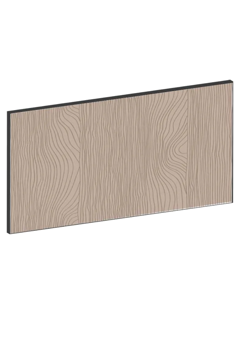 Drawer front 40x20 - Flat Walnut