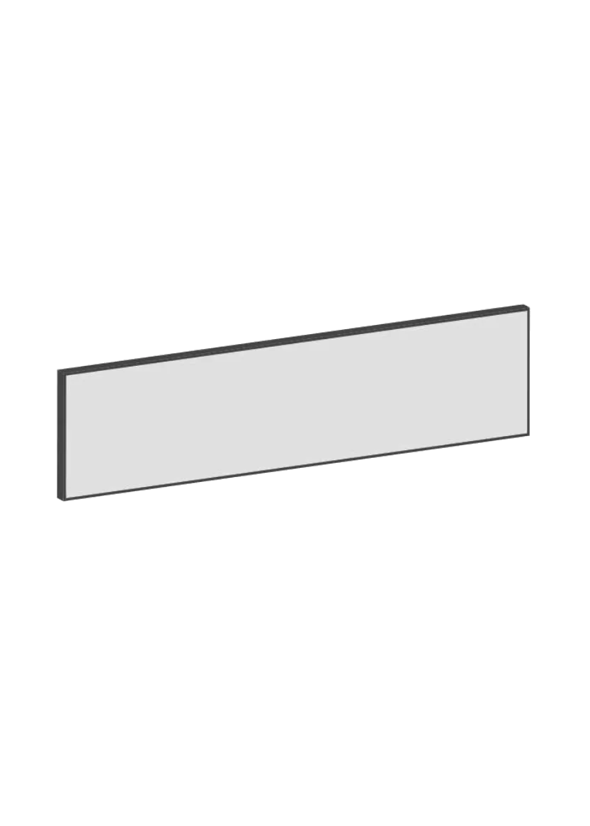 Drawer front 40x10 - Raw Oak White