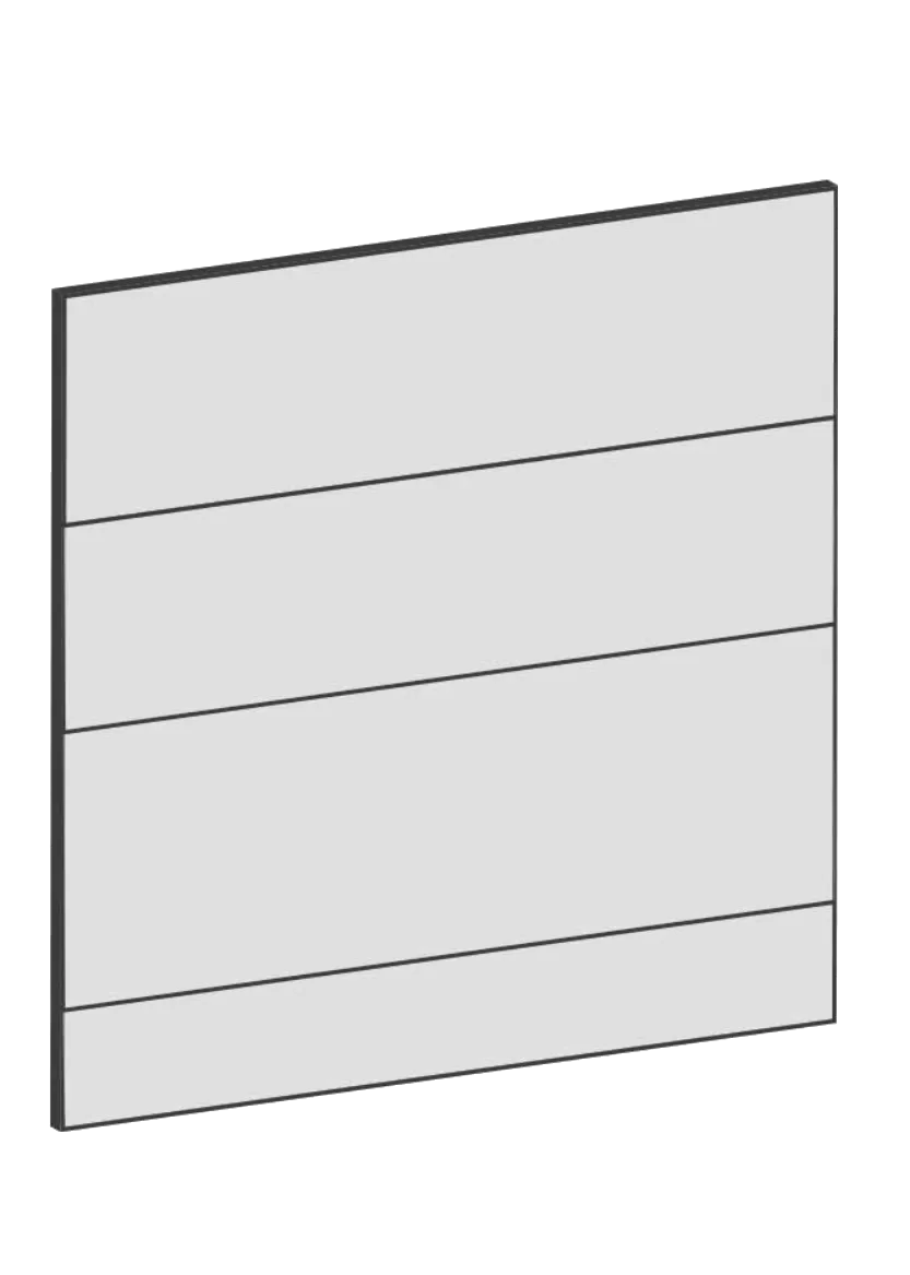 Lådfront 60x60 - Raw Oak White