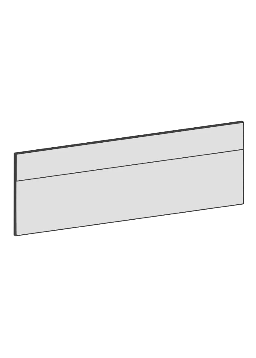 Drawer front 60x20 - Raw Oak White