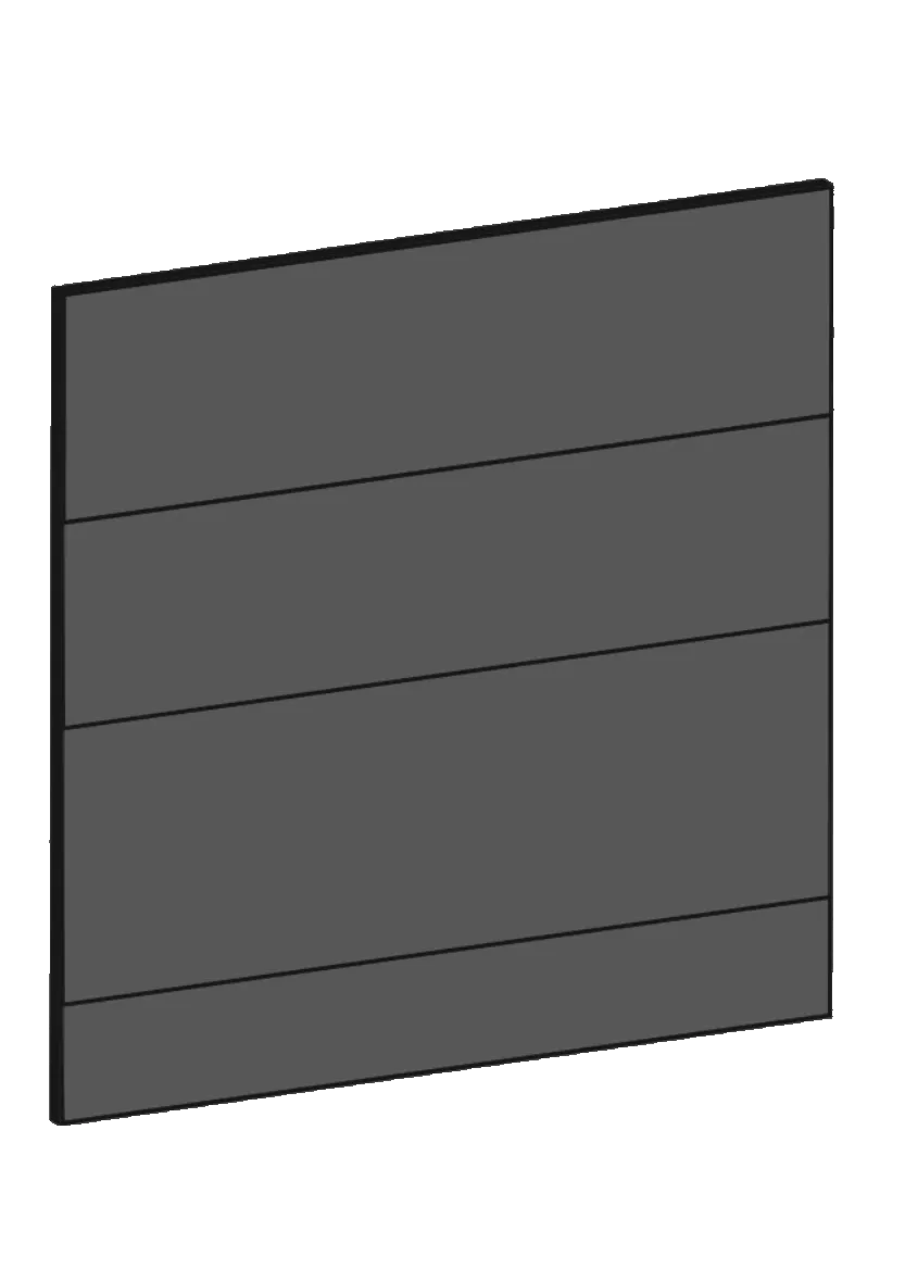 Drawer front 40x40 - Raw Oak Dark