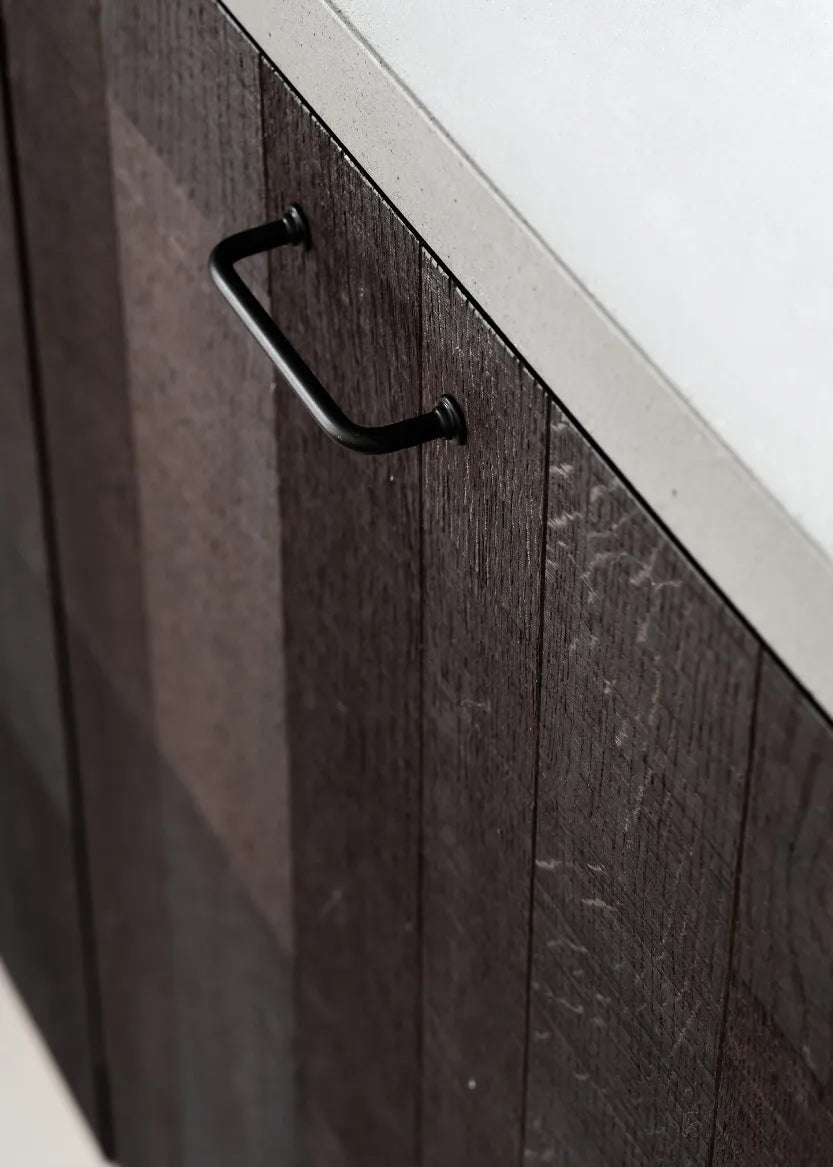 Lådfront 80x10 - Raw Oak Dark