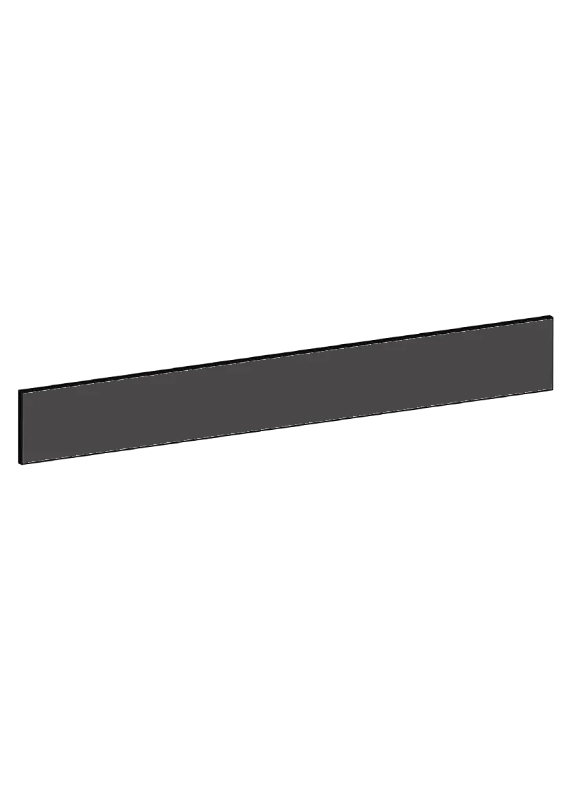 Drawer front 80x10 - Raw Oak Dark