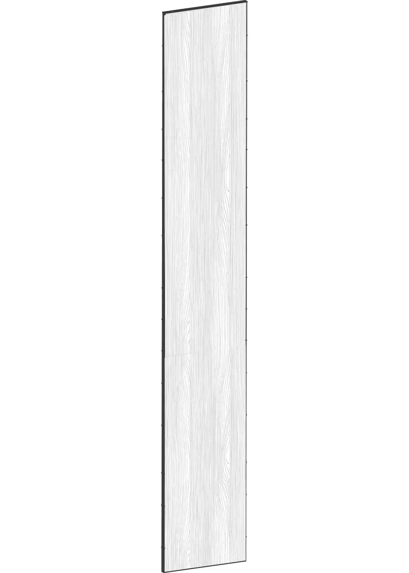 Täcksida för högskåp 39,8 x 240 cm – Flat Oak