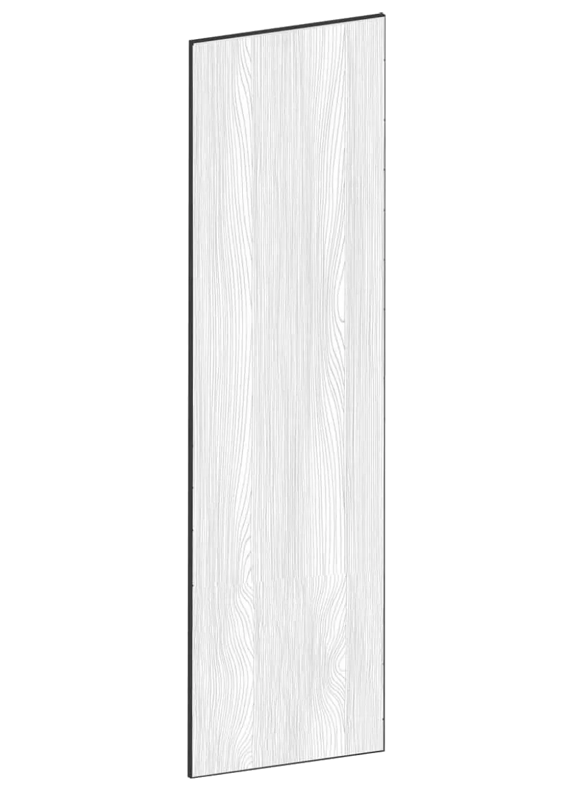 Täcksida för högskåp 62,2 x 220 cm – Flat Oak
