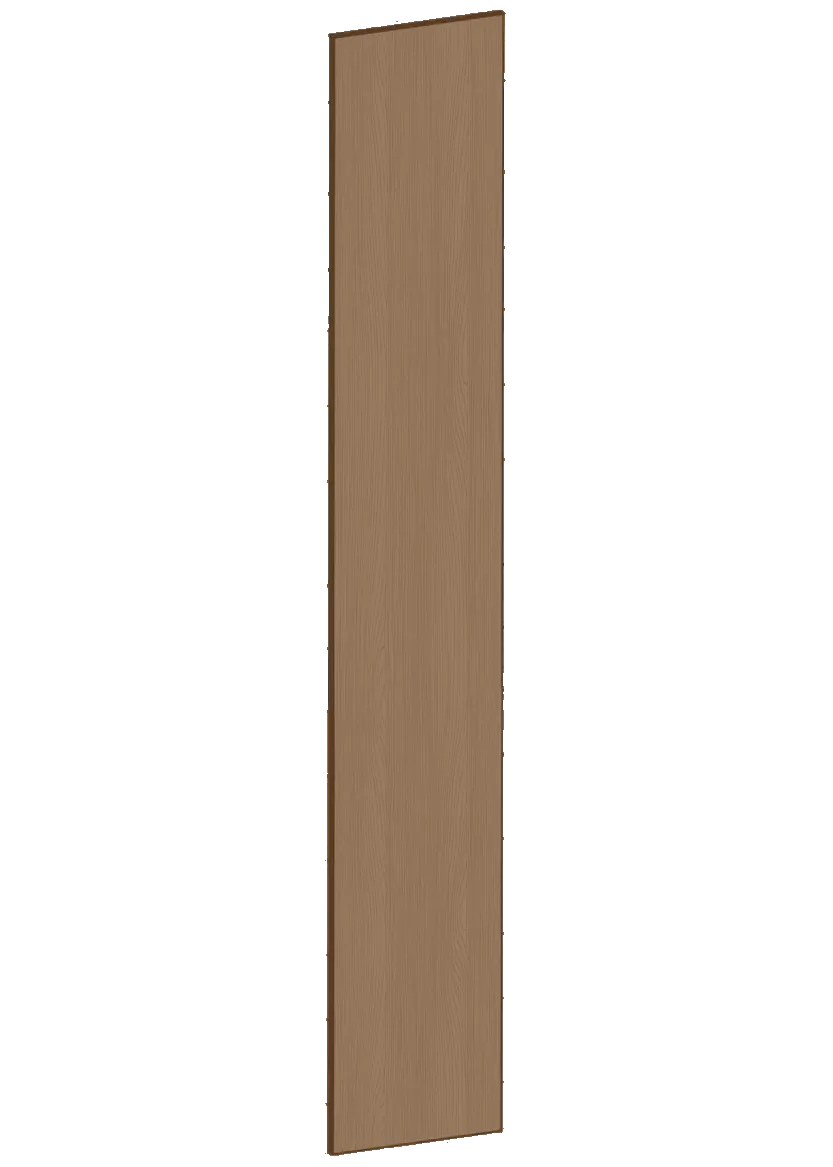 Täcksida för högskåp 39,8 x 248 cm – Flat Oak Brown
