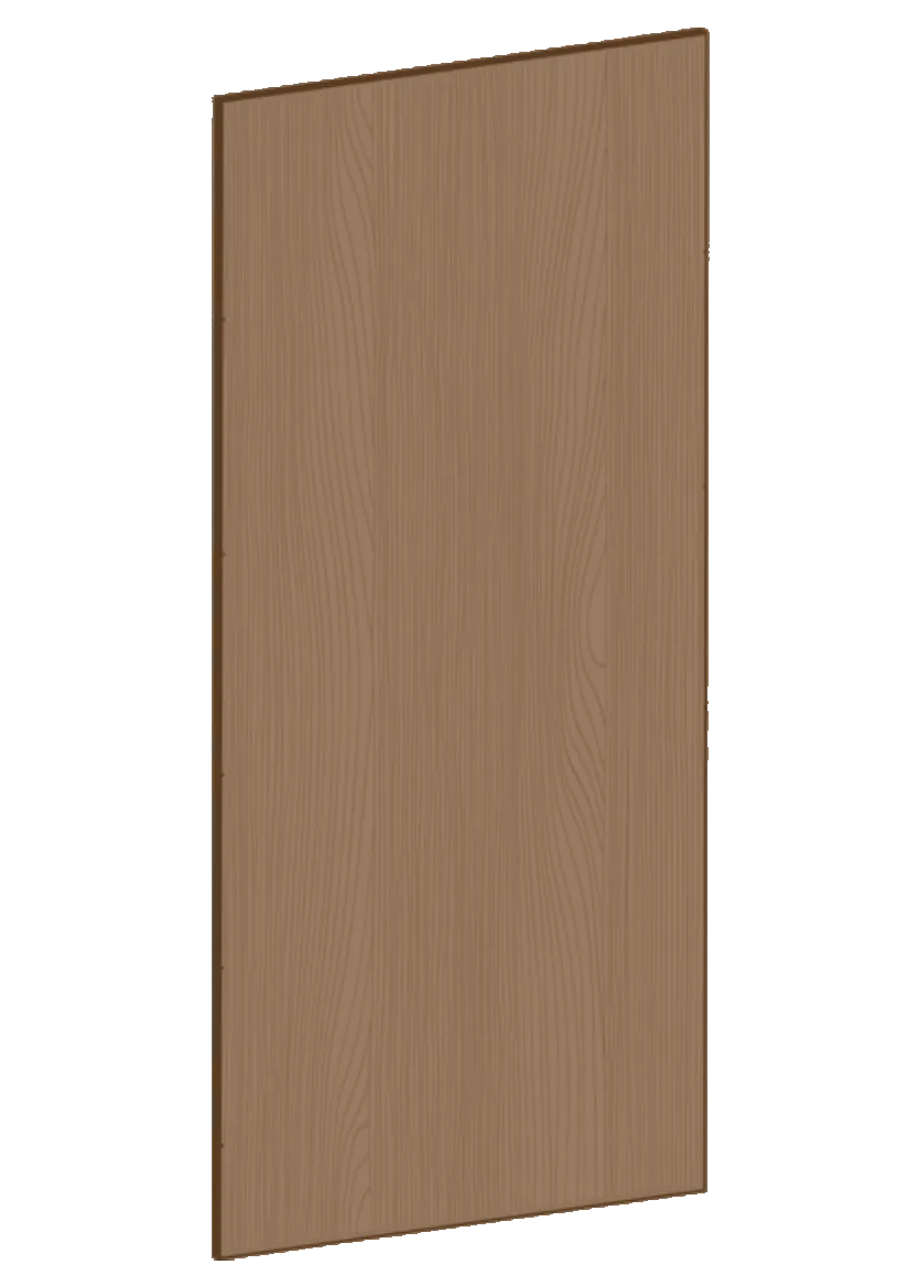 Täcksida för bänkskåp 39,8 x 88 cm – Flat Oak Brown