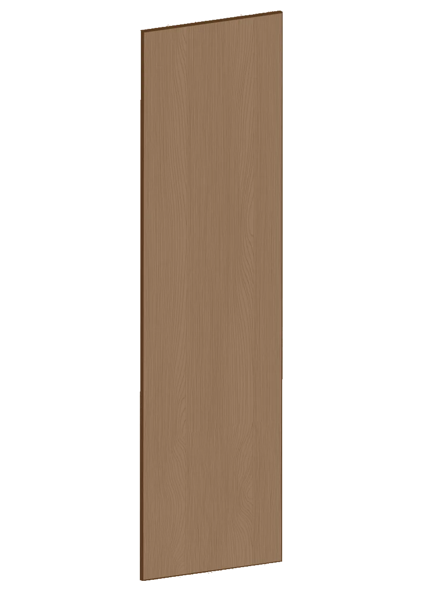 Täcksida för högskåp 62,2 x 228 cm – Flat Oak Brown