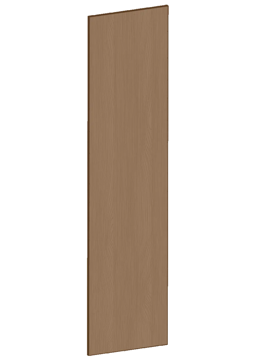 Täcksida för högskåp 62,2 x 248 cm – Flat Oak Brown