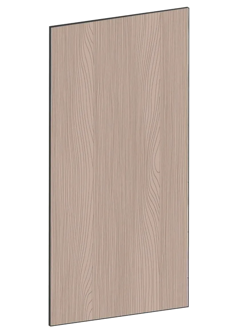 Täcksida för bänkskåp 39,8 x 80 cm – Flat Walnut