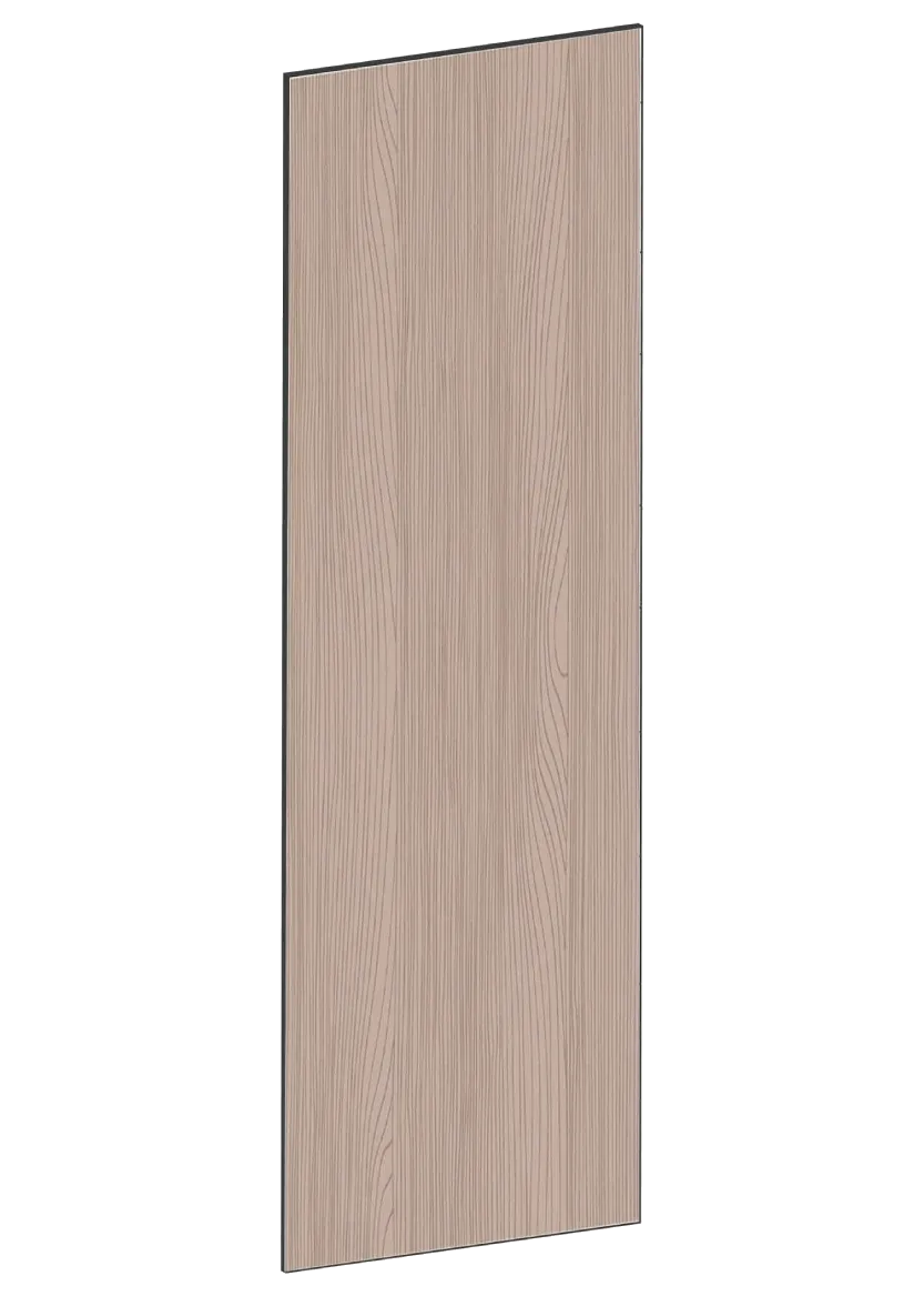 Täcksida för väggskåp 39,8 x 120 cm – Flat Walnut