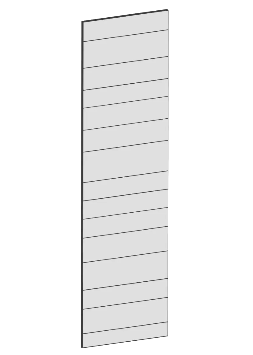 Täcksida för högskåp 62,2 x 220 cm – Raw Oak white