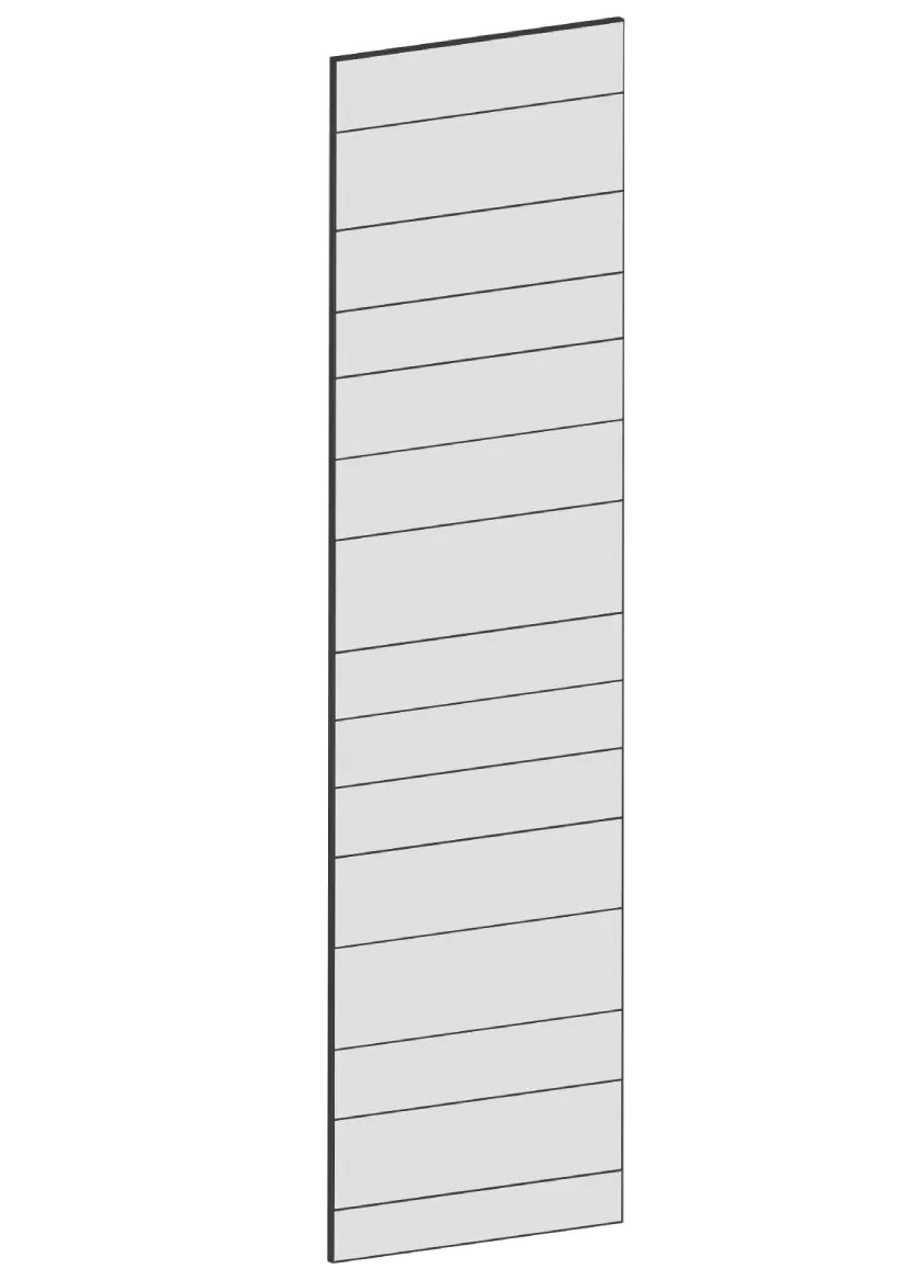 Täcksida för högskåp 62,2 x 240 cm – Raw Oak white