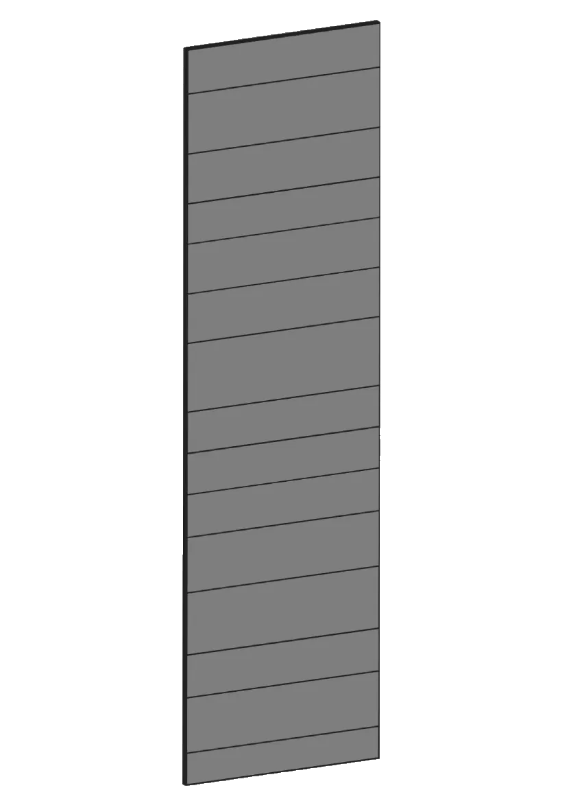 Täcksida för högskåp 62,2 x 220 cm – Raw Oak Dark