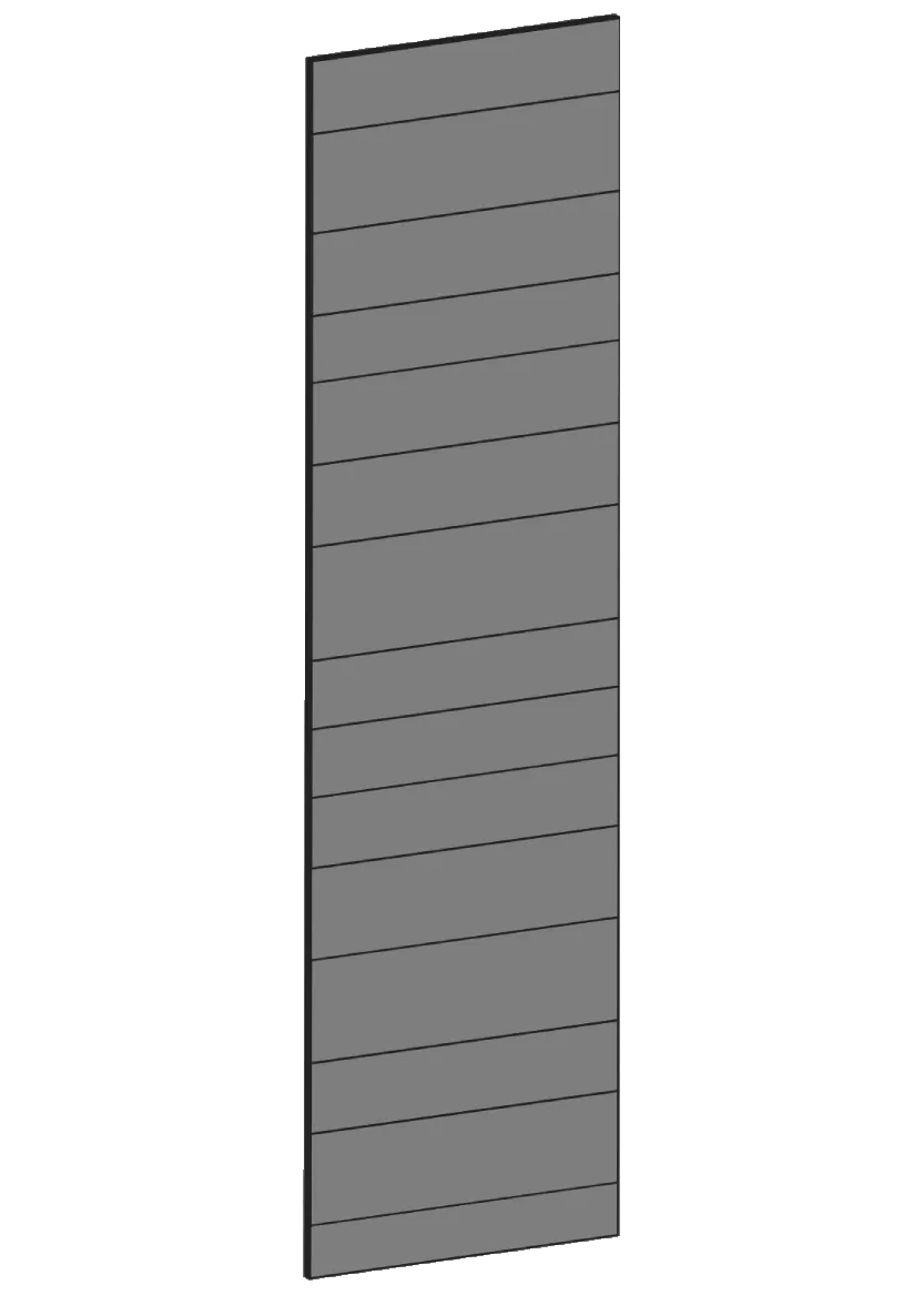 Täcksida för högskåp 62,2 x 228 cm – Raw Oak Dark