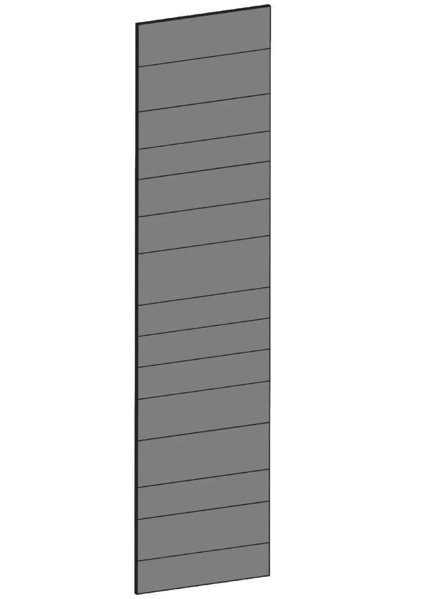Täcksida för högskåp 62,2 x 248 cm – Raw Oak Dark