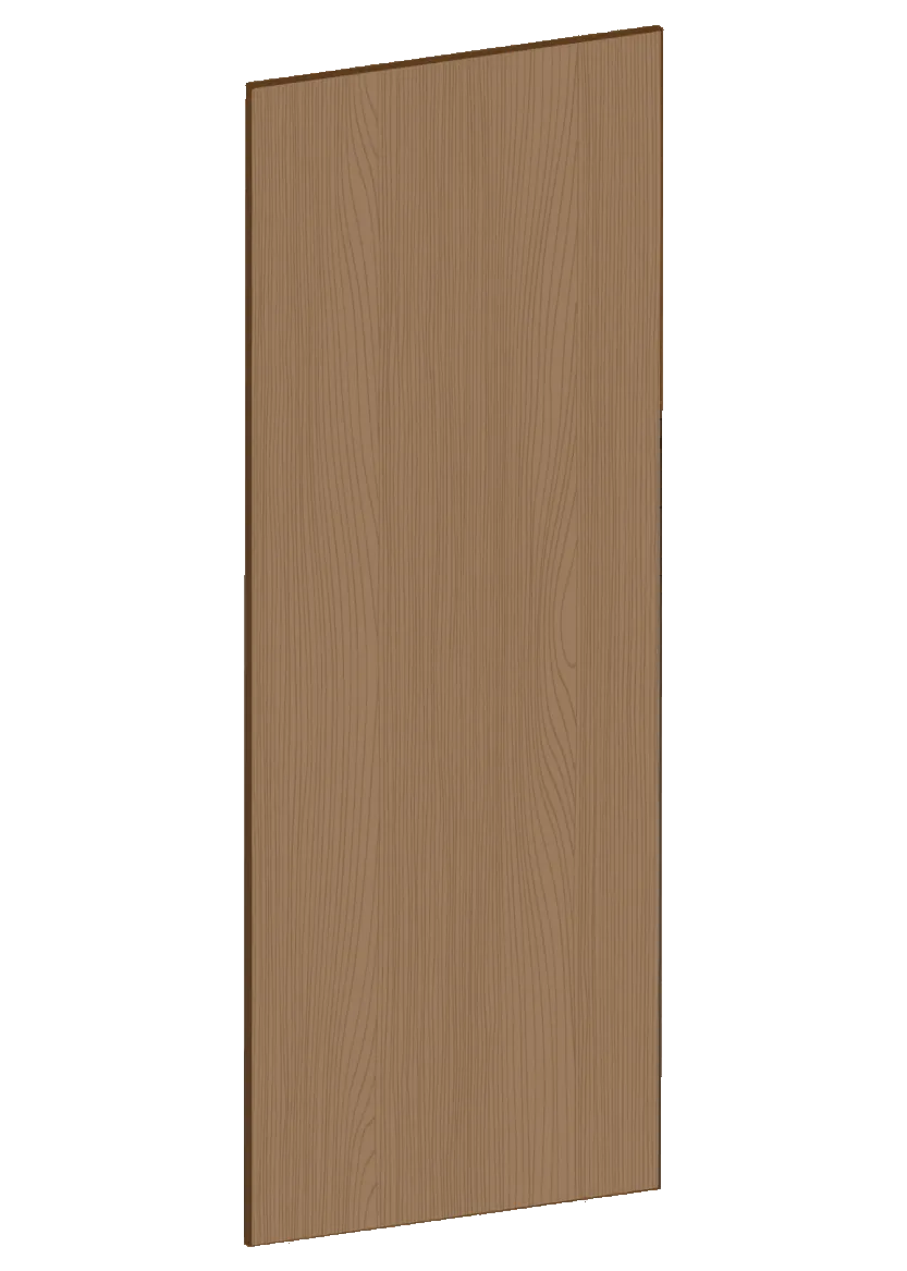 Täcksida för väggskåp 39,8 x 100 cm – Flat Oak Brown