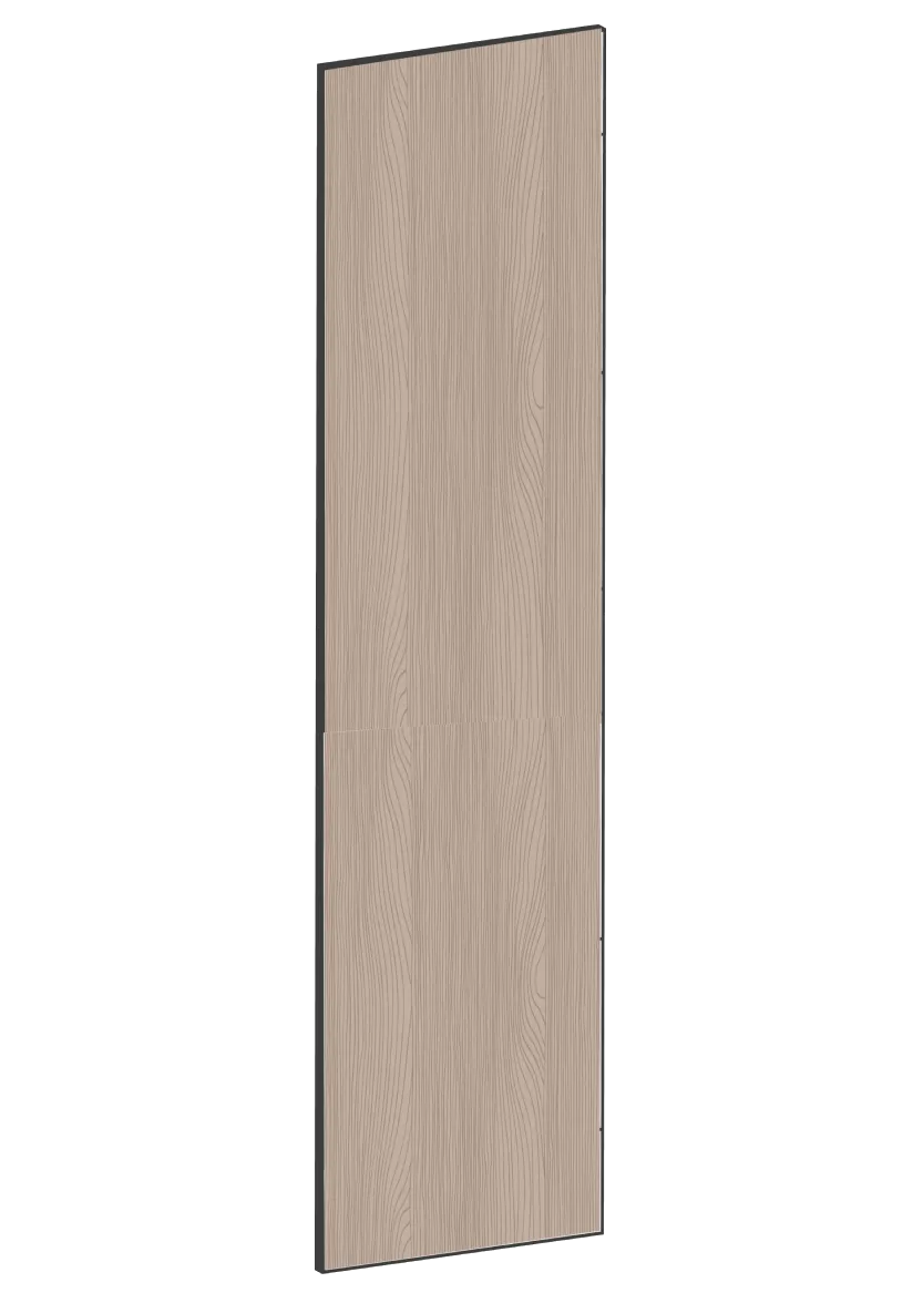 Lucka för bänkskåp 20x80 - Flat Walnut