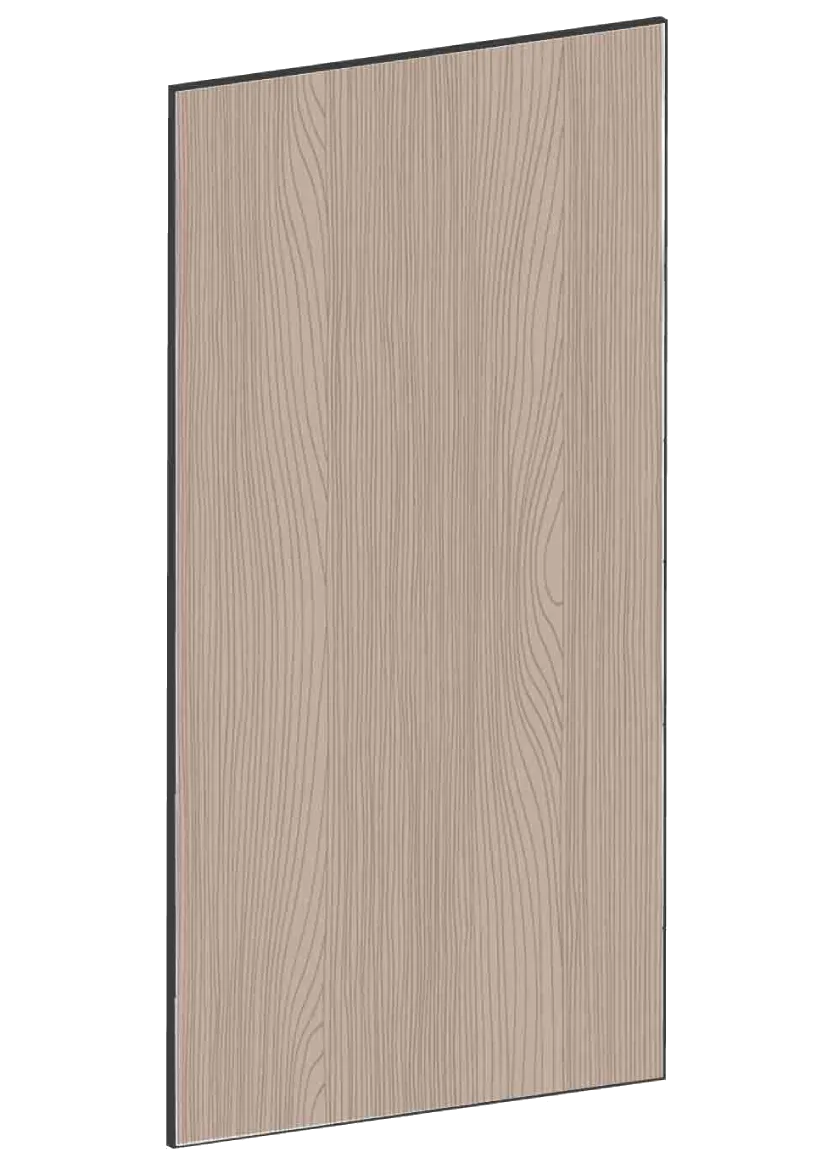 Lucka för bänkskåp 60x80 - Flat Walnut