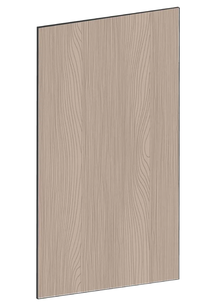 Lucka för bänkskåp, diskmaskin, 45x80 - Flat Walnut