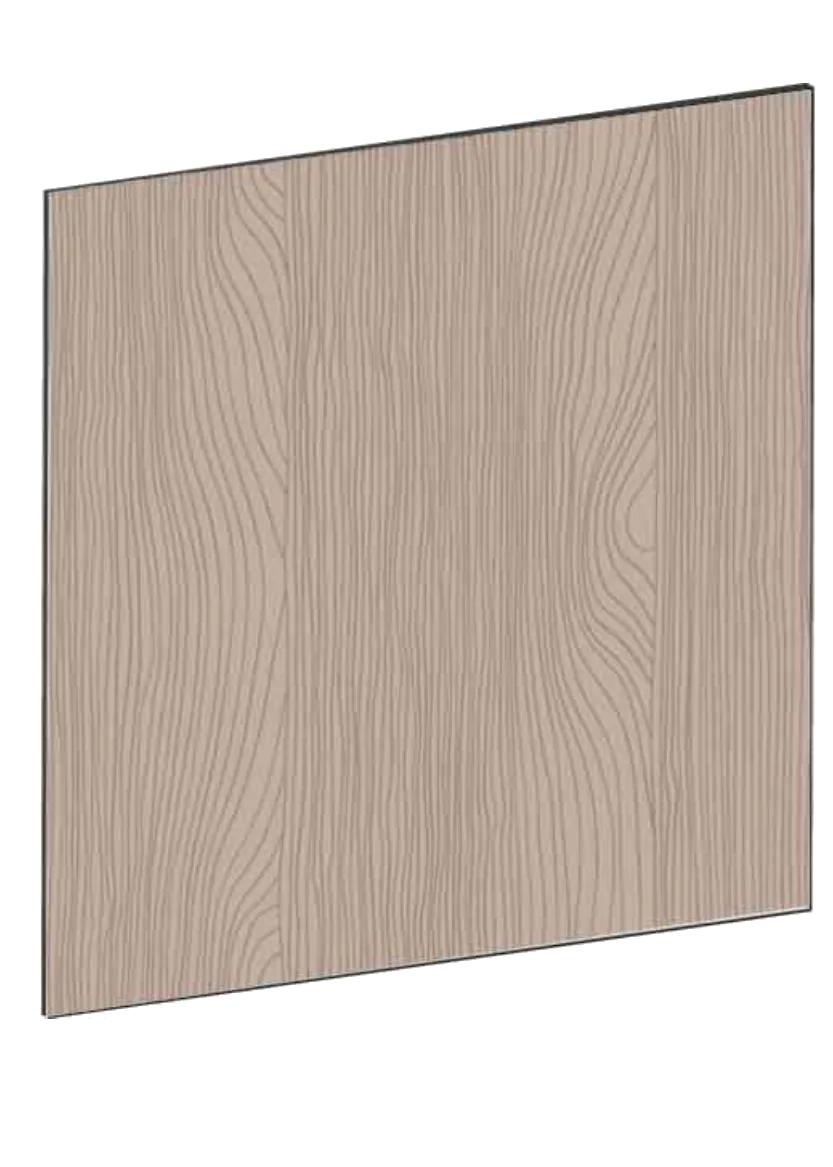 Lucka för bänkskåp 60x60 - Flat Walnut
