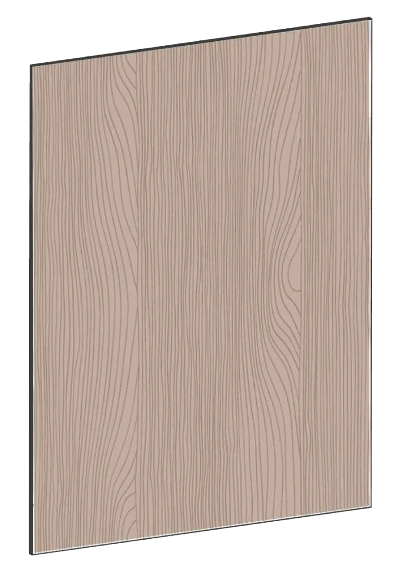 Lucka för bänkskåp, diskmaskin, 60x80 - Flat Walnut