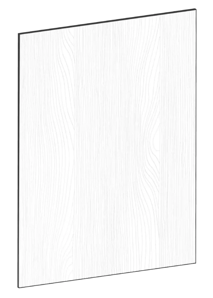 Lucka för bänkskåp diskmaskin 60x80 - Color+