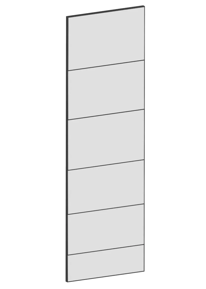 Lucka för bänkskåp, hörnskåp, 2st 25x80 - Raw Oak White