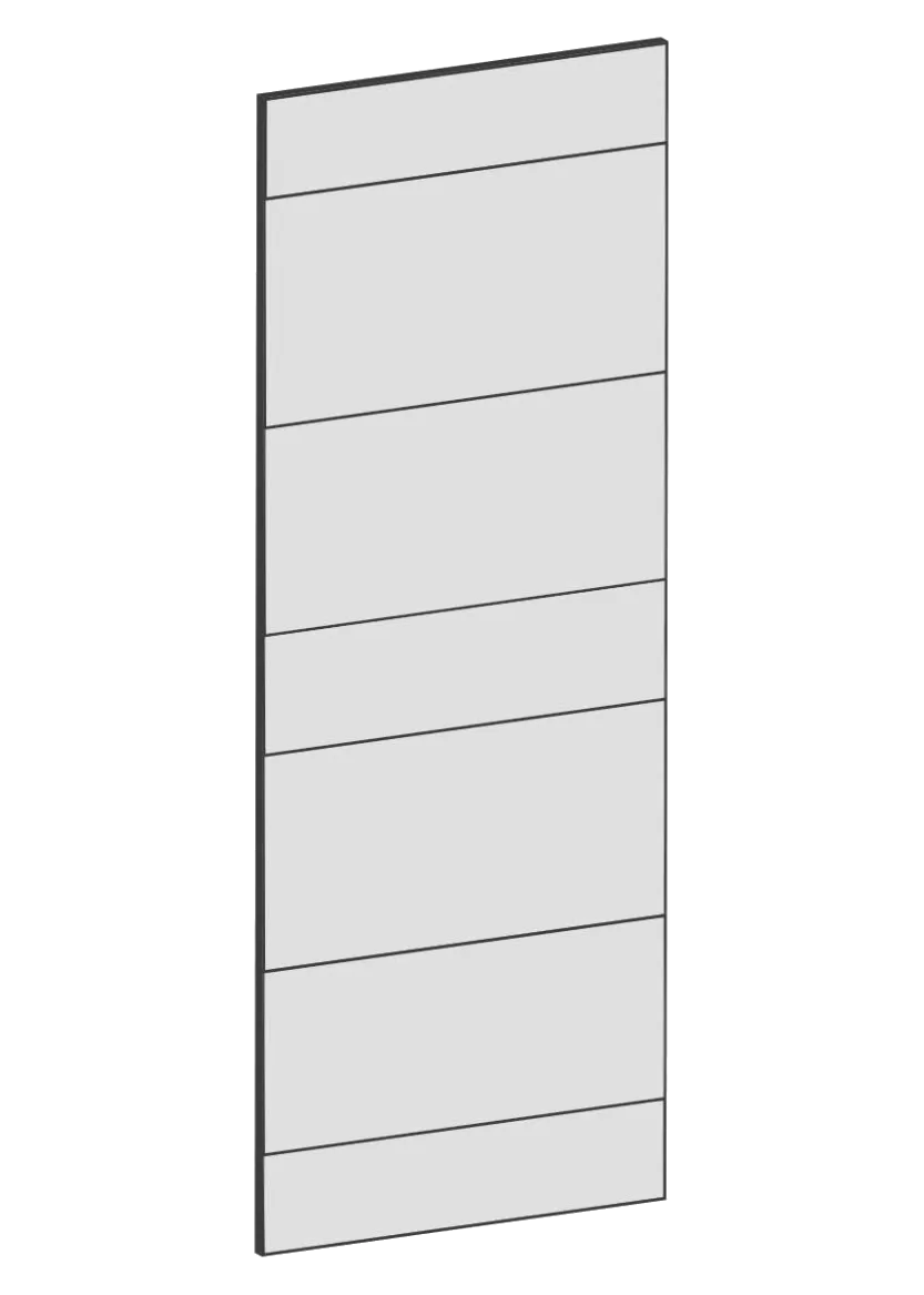 Lucka för bänkskåp 30x80 - Raw Oak White