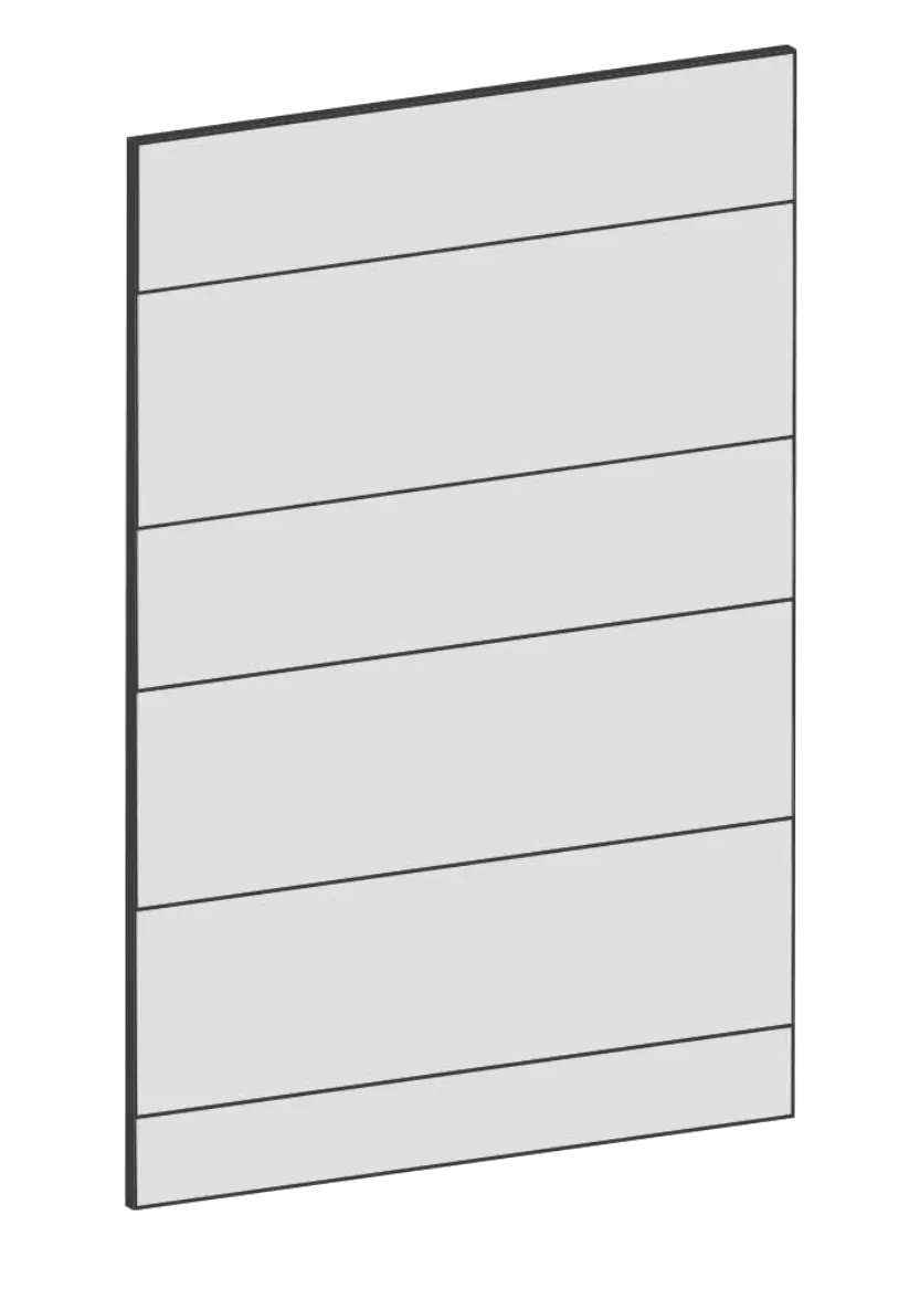 Lucka för bänkskåp 40x60 - Raw Oak White