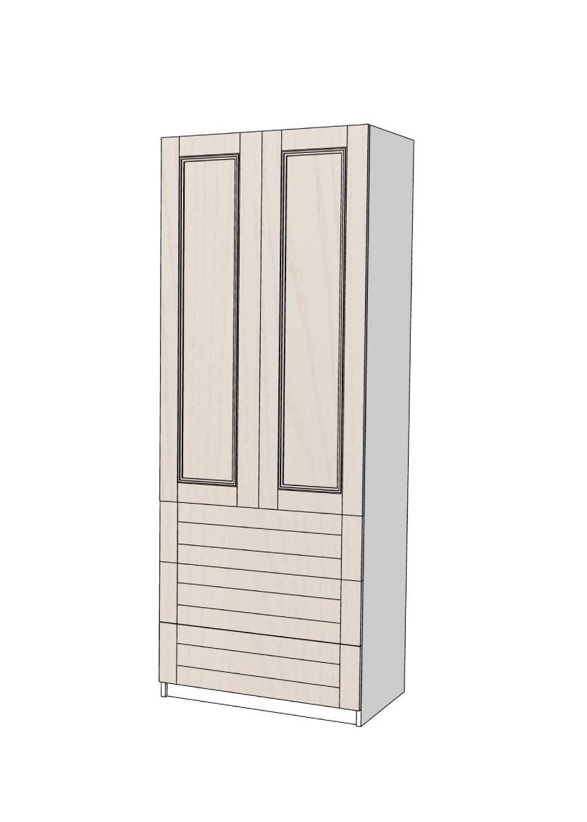 Wardrobe doors 75x230 (2x37 cm) - Color+