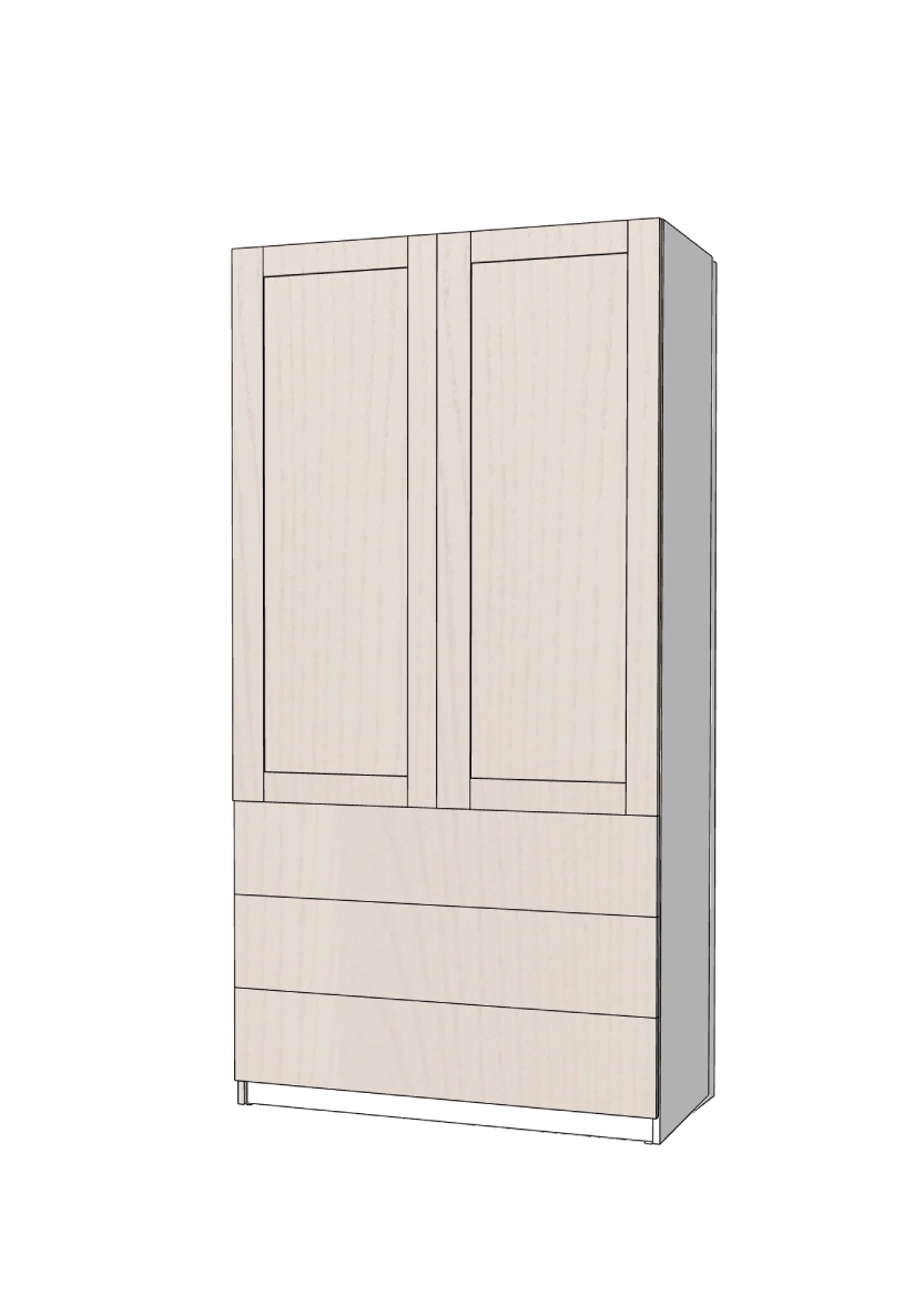 Wardrobe doors 75x230 (2x37 cm) - Color+