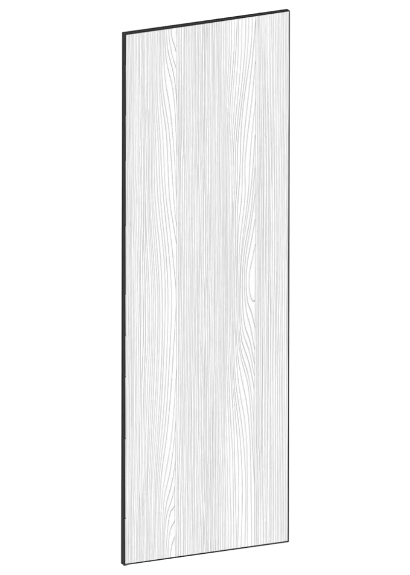 Lucka för högskåp 60x180 - Flat Oak