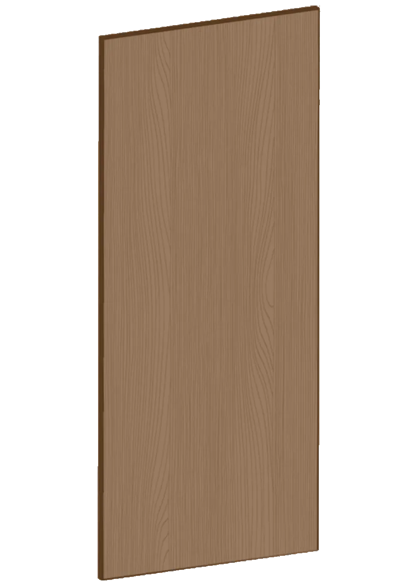 Lucka för högskåp 60x140 - Flat Oak Brown