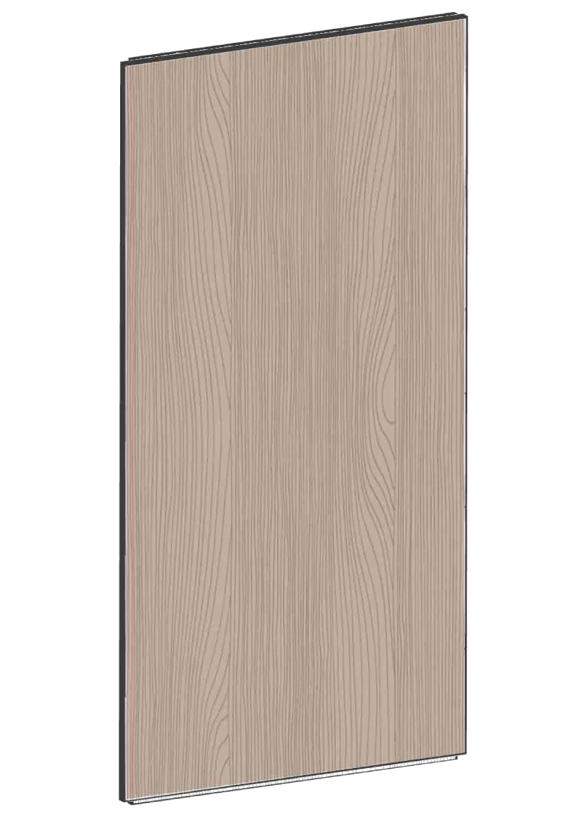 Lucka för högskåp 40x80 - Flat Walnut