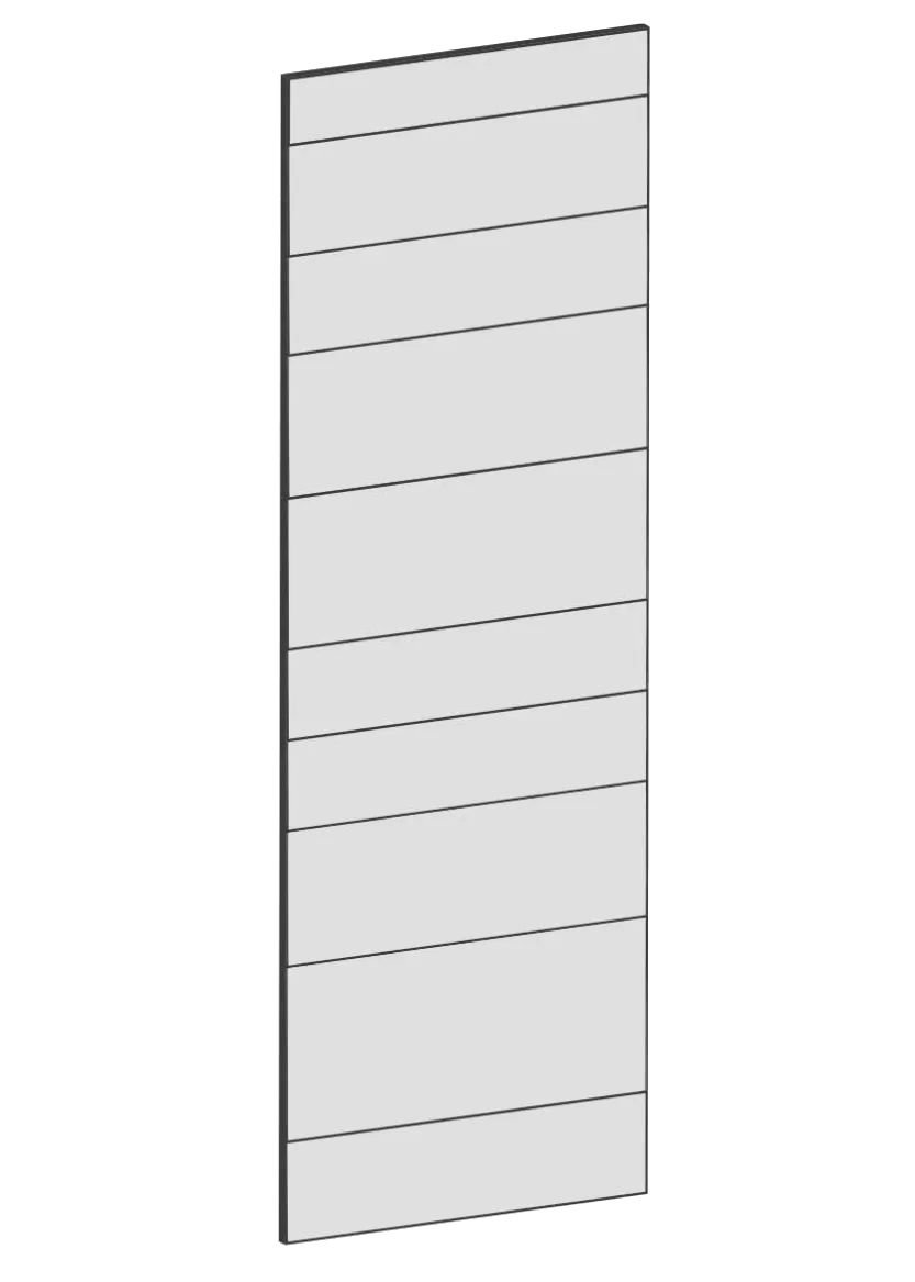 Lucka för högskåp 60x180 - Raw Oak White