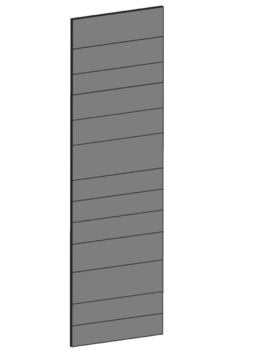 Lucka för högskåp 60x200 - Raw Oak Dark