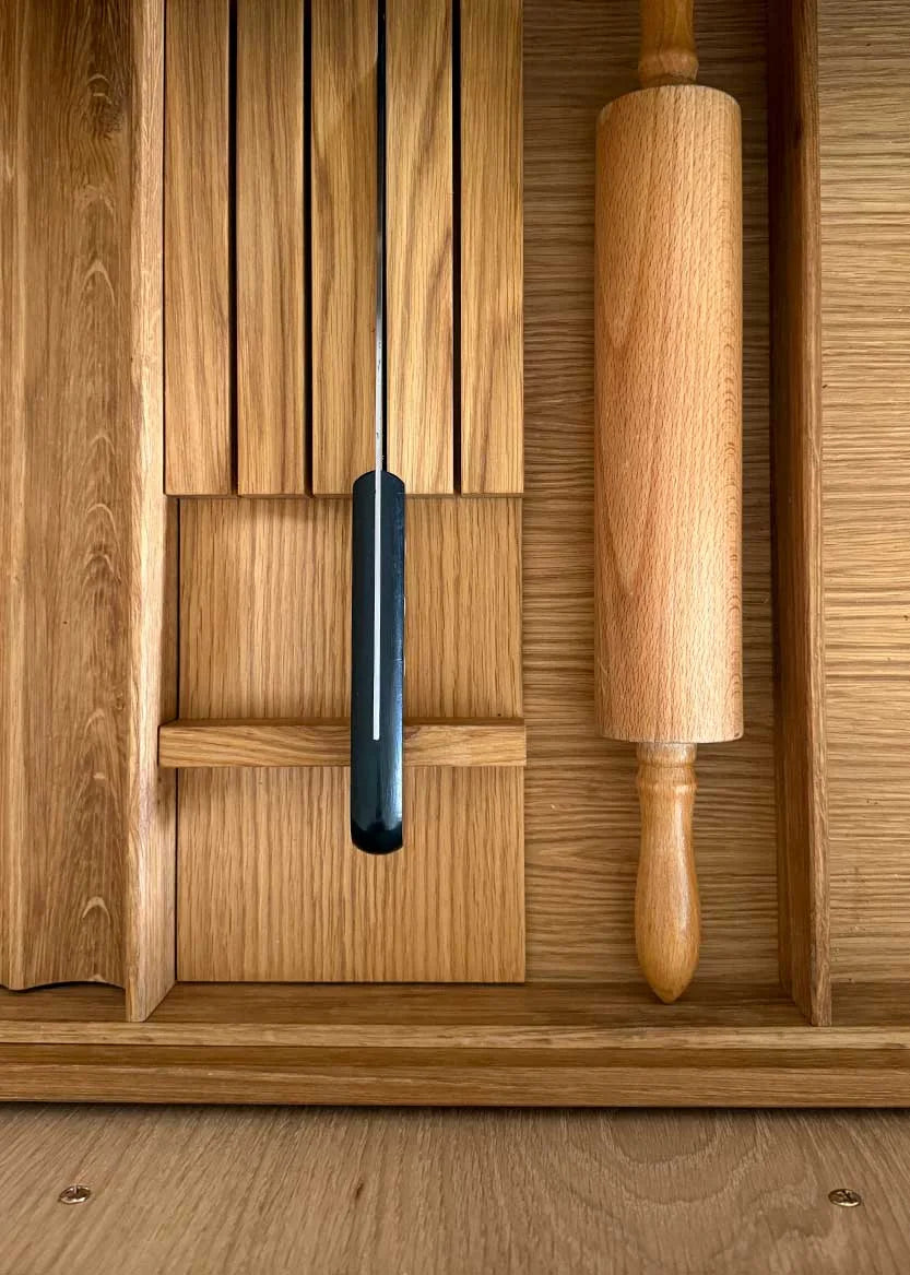 Knivblock till 3-delad inredning