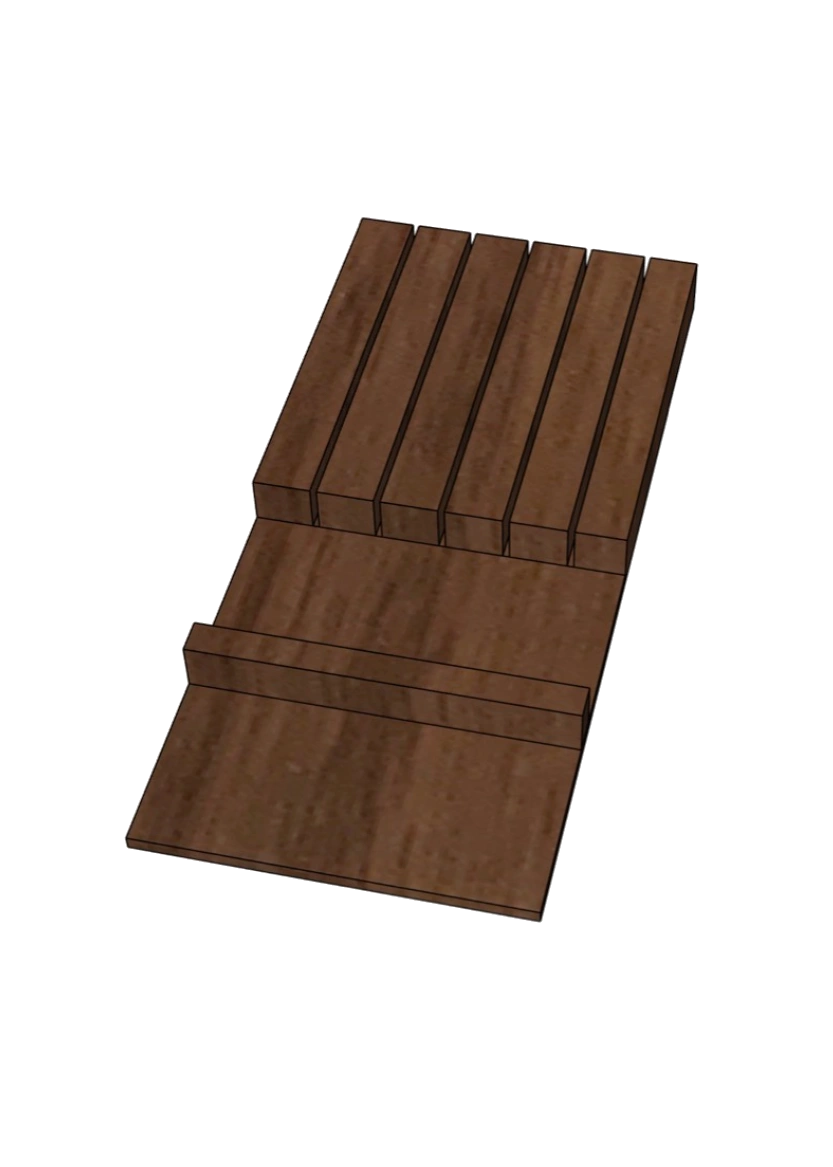 Knivblock till bestickindelning