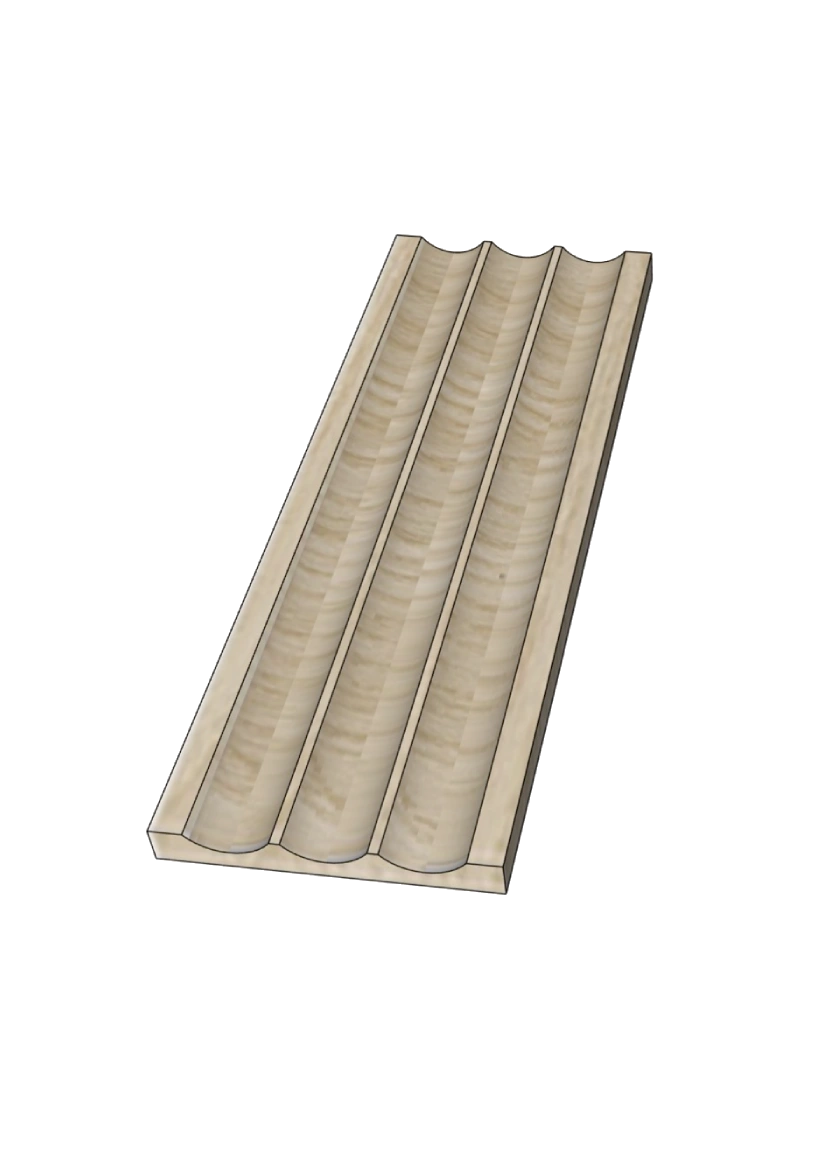 Kryddvagga till 3-delad inredning