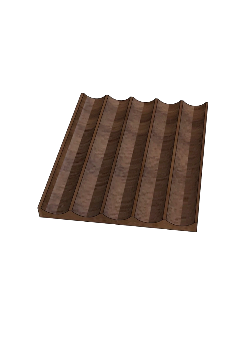 Kryddvagga till 3-delad inredning - grund låda