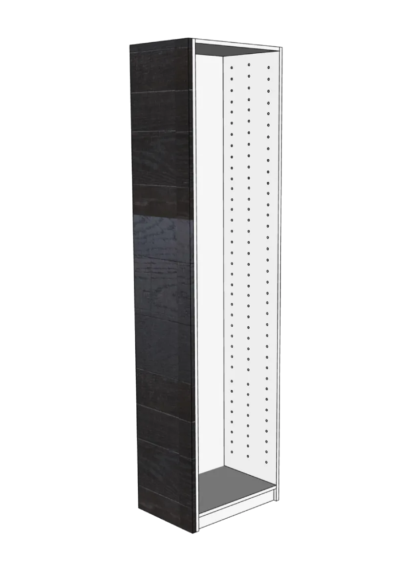 Wardrobe cover 37x236 - Raw Oak Dark
