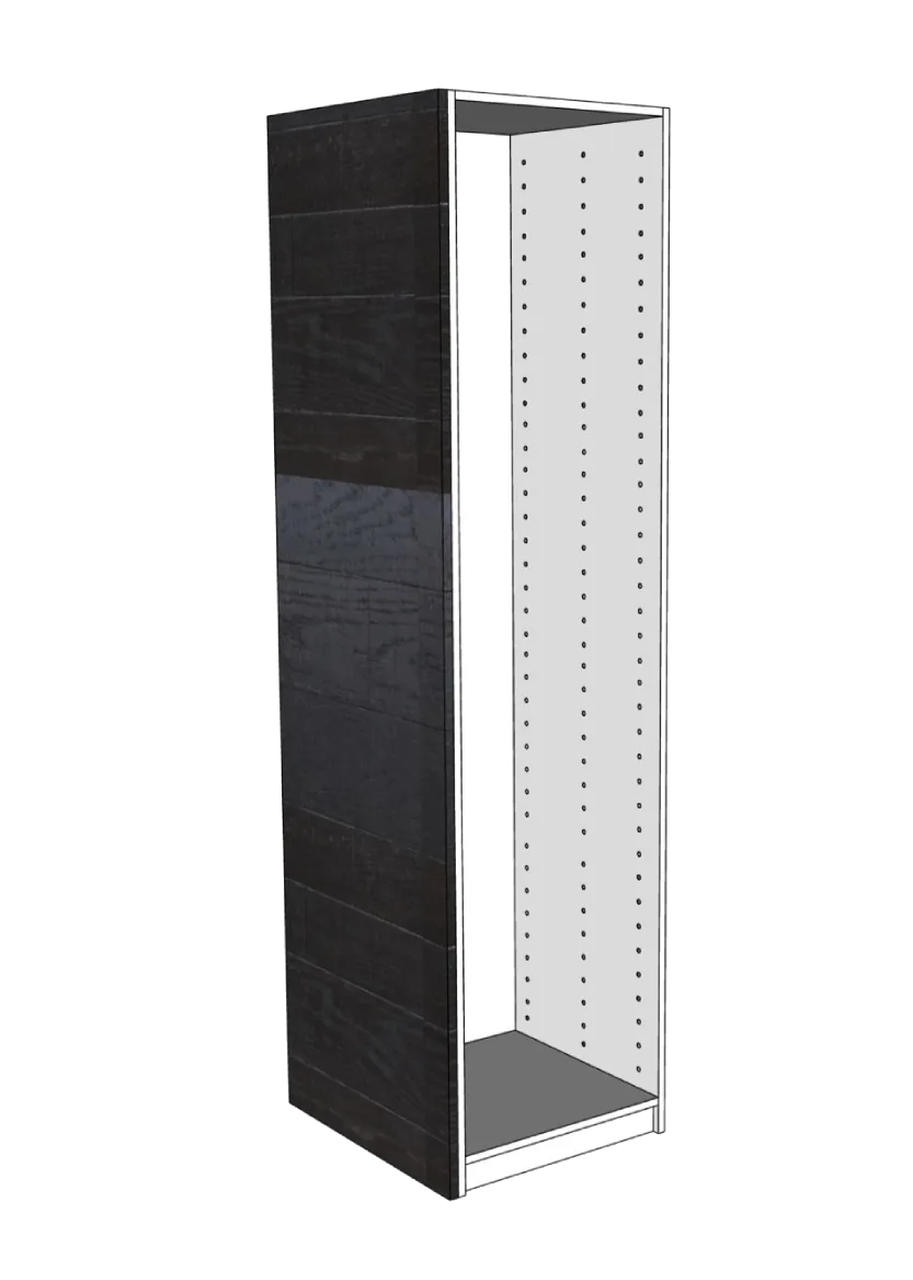 Wardrobe cover 60x201 - Raw Oak Dark